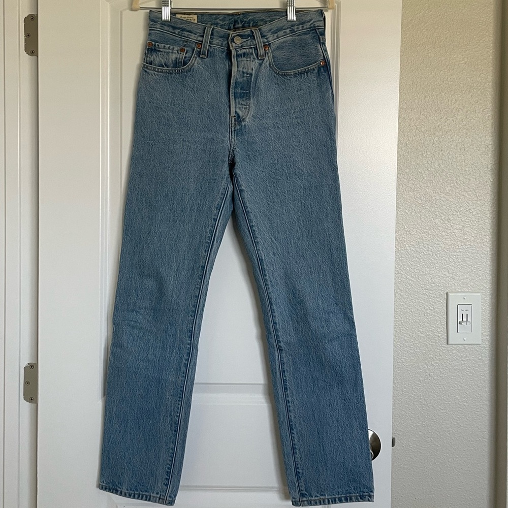 Levi's Blue Straight Leg Jeans Classic 501 Style